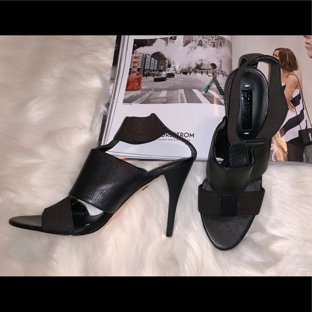 BCBGMAXAZRIA Black Nicola Strappy Heels